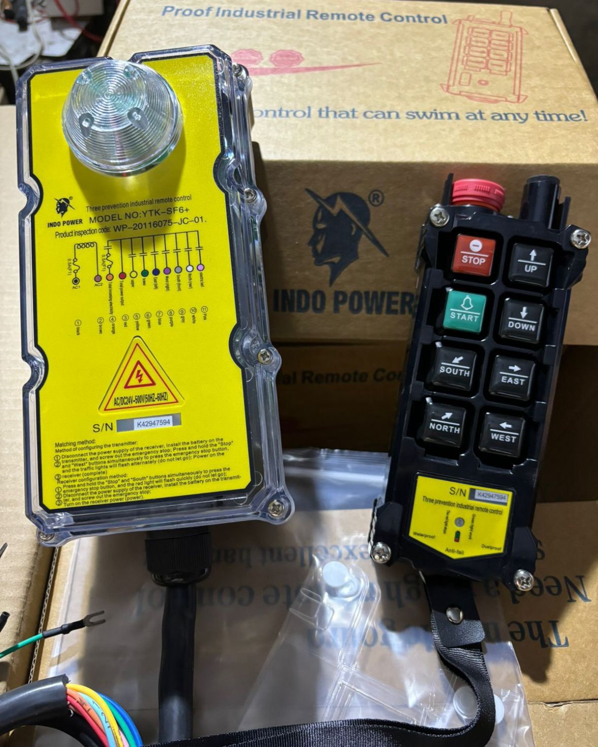 YTK-SF6+ "Three Prevention" Industrial Wireless Remote Control
