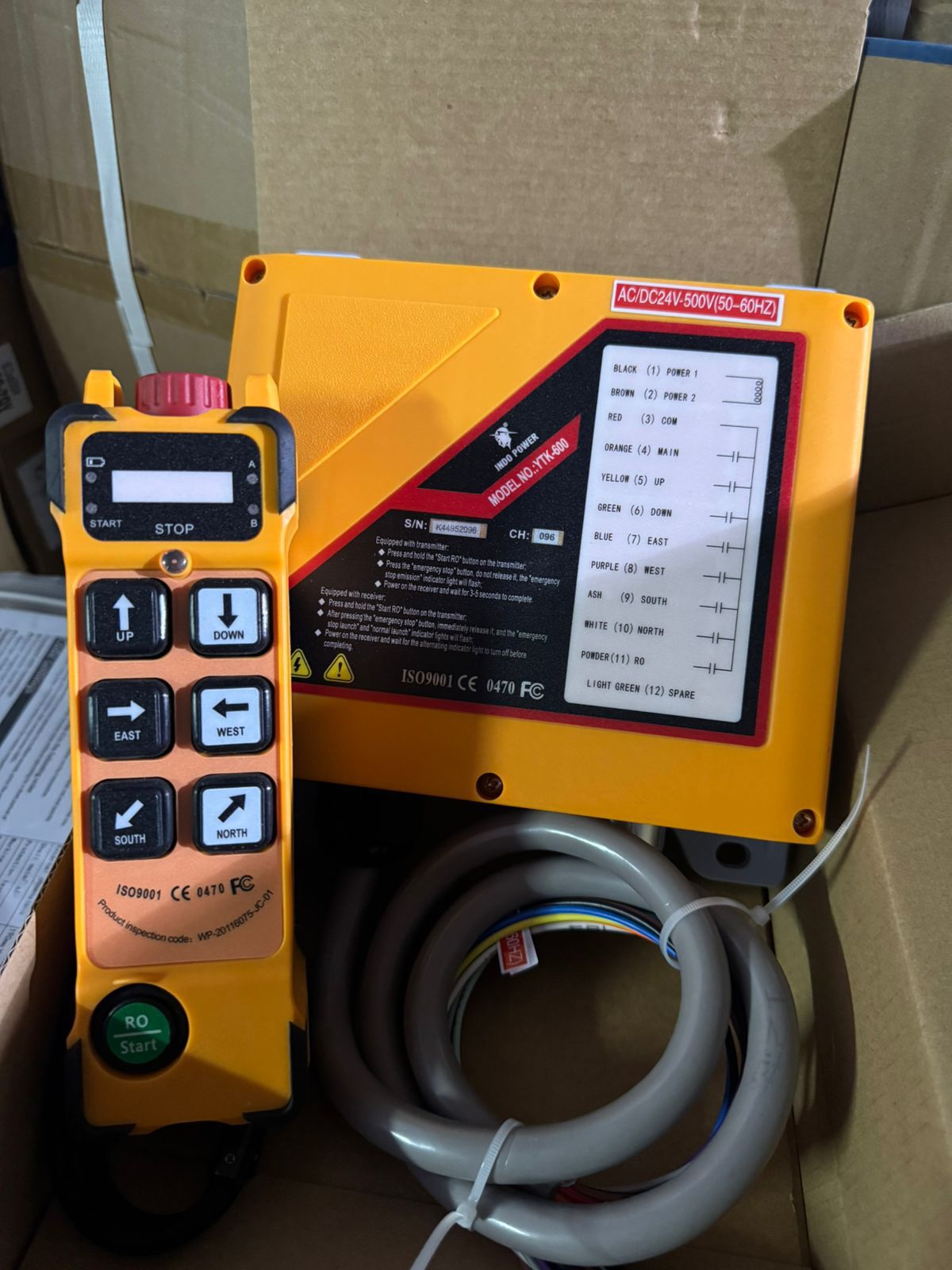 YTK-600 Industrial Wireless Remote Control (6 Channels)