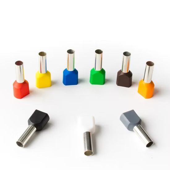 Twin Entry Brass Cord End Terminals / Double Ferrules EHI (Model TE0508 to TE6014)