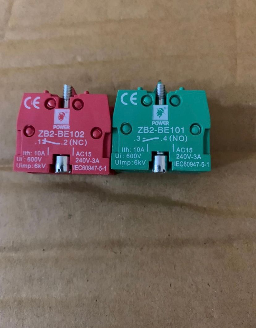 ZB2-BE101 (NO) & ZB2-BE102 (NC) Contact Block Elements