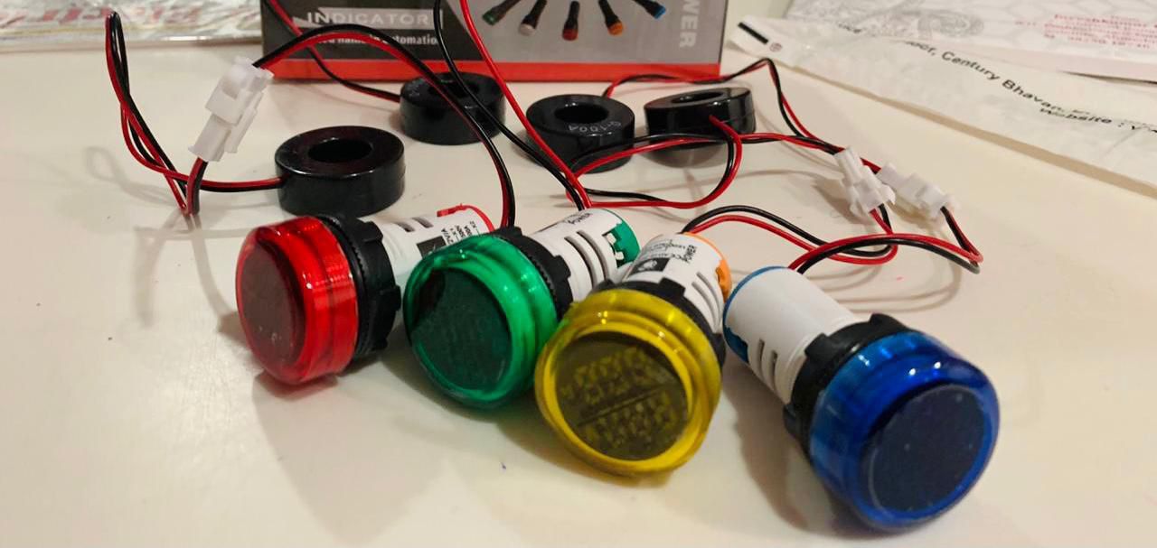 Digital Voltmeter Ammeter 22.5mm Dual Display