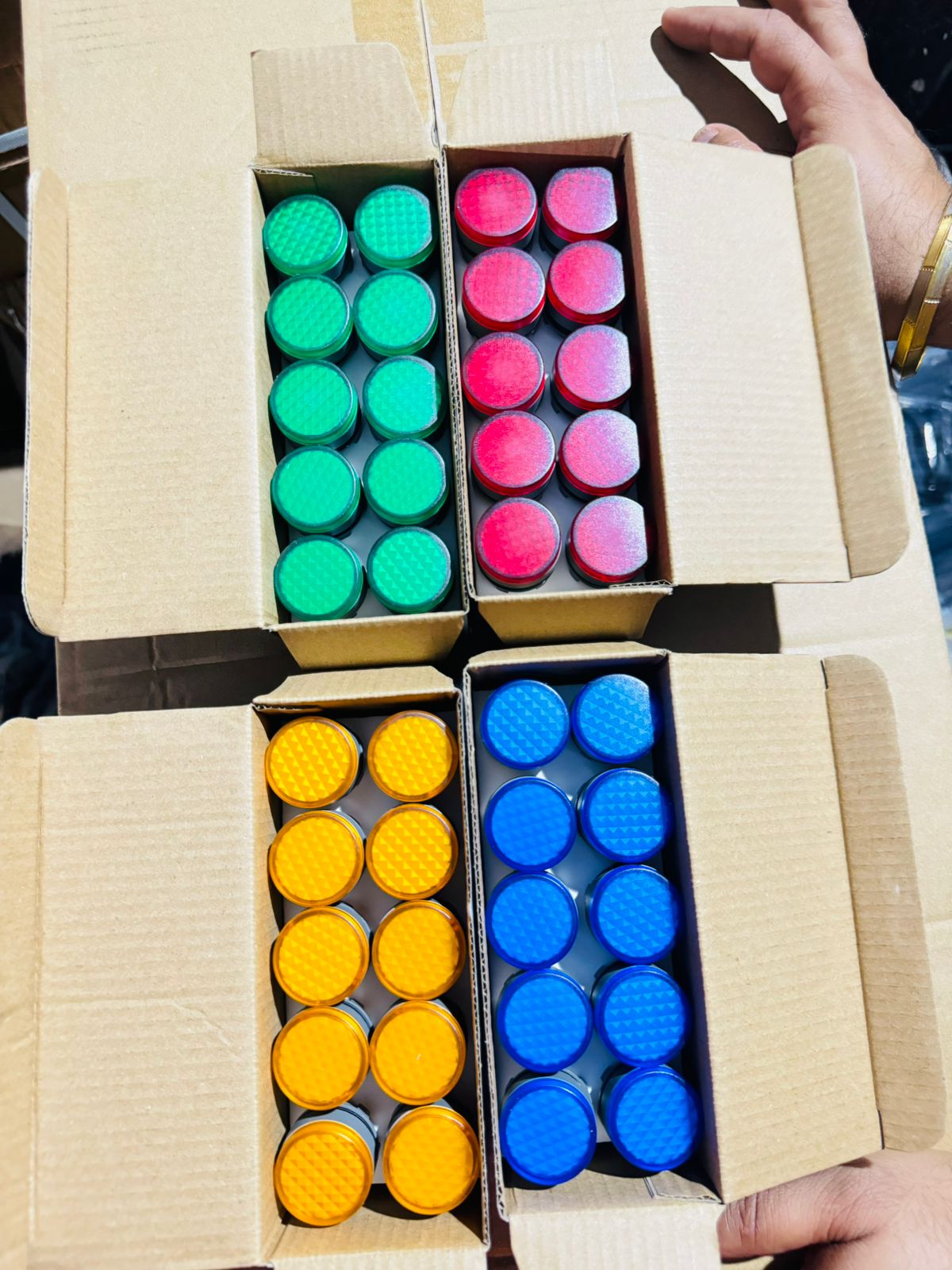 Diamond Series 22mm LED Panel Indicators (High-Bright Faceted Lens)