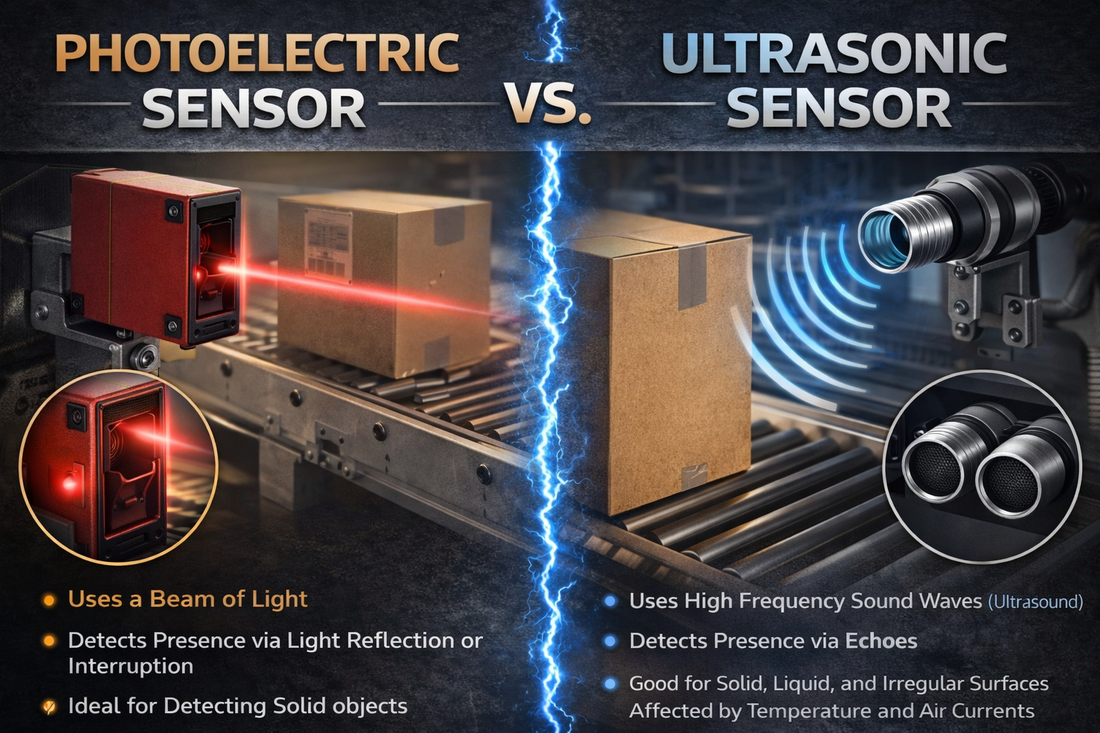 photoelectric sensor vs ultrasonic sensor