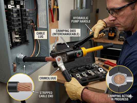 Hydraulic Crimping Tool Use
