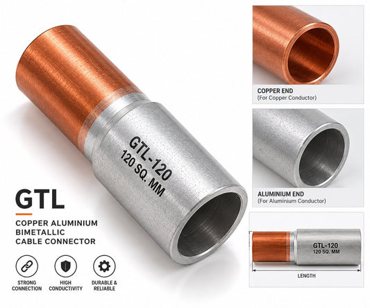 120 Sq. mm GTL Copper Aluminium Bimetallic Cable Connector