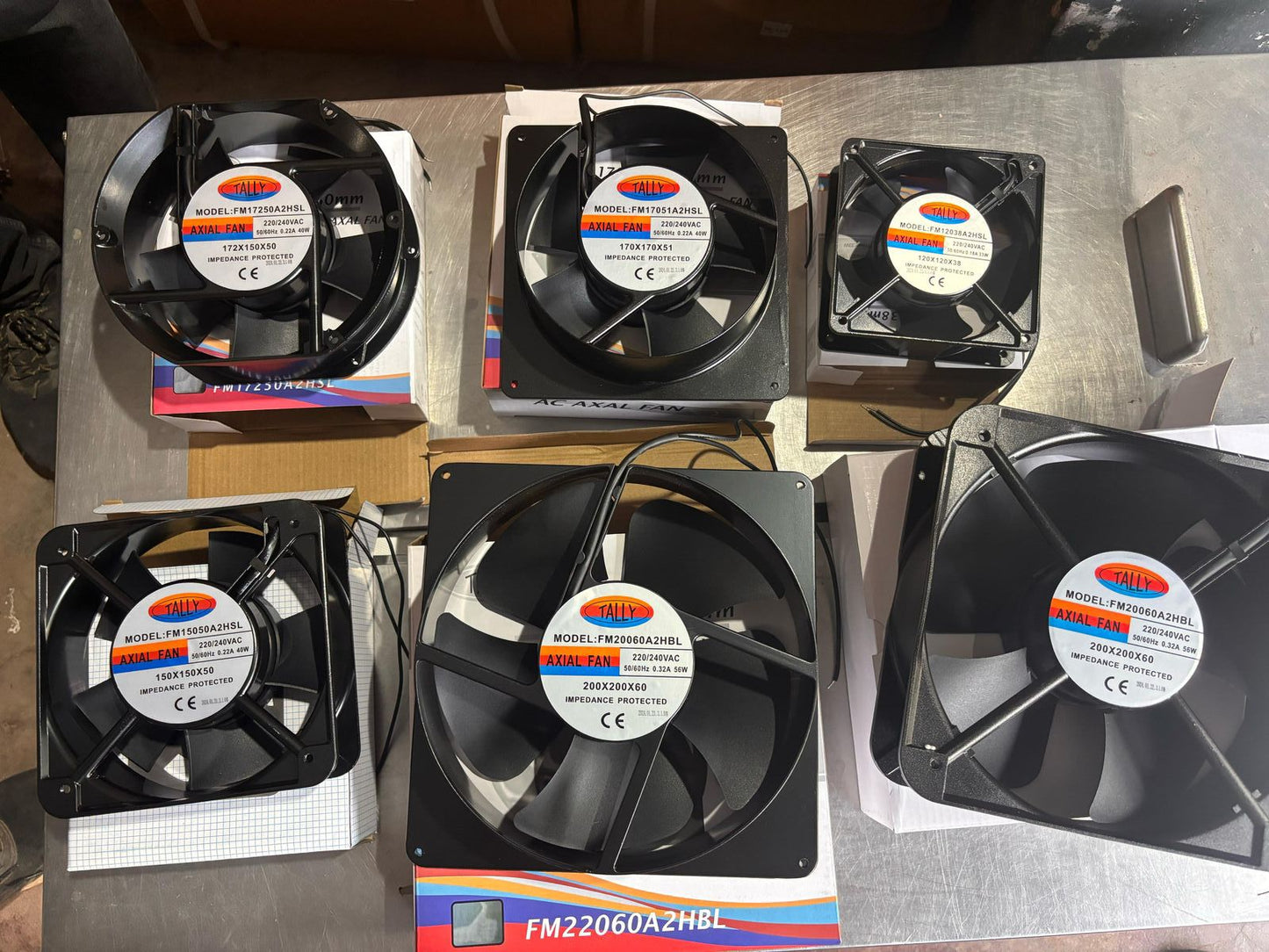 High-Speed AC Panel Cooling Fans (120mm, 150mm, 172mm, 200mm)
