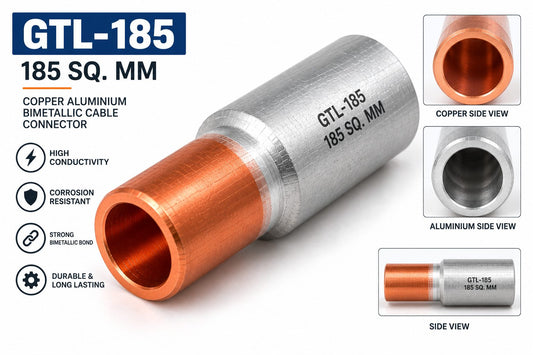 185 Sq. mm GTL Copper Aluminium Bimetallic Cable Connector
