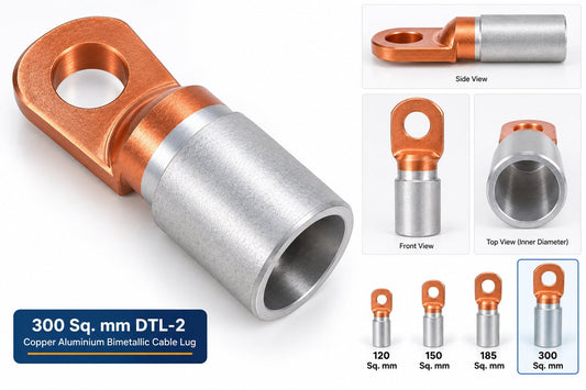 300 Sq. mm DTL-2 Copper Aluminium Bimetallic Cable Lug