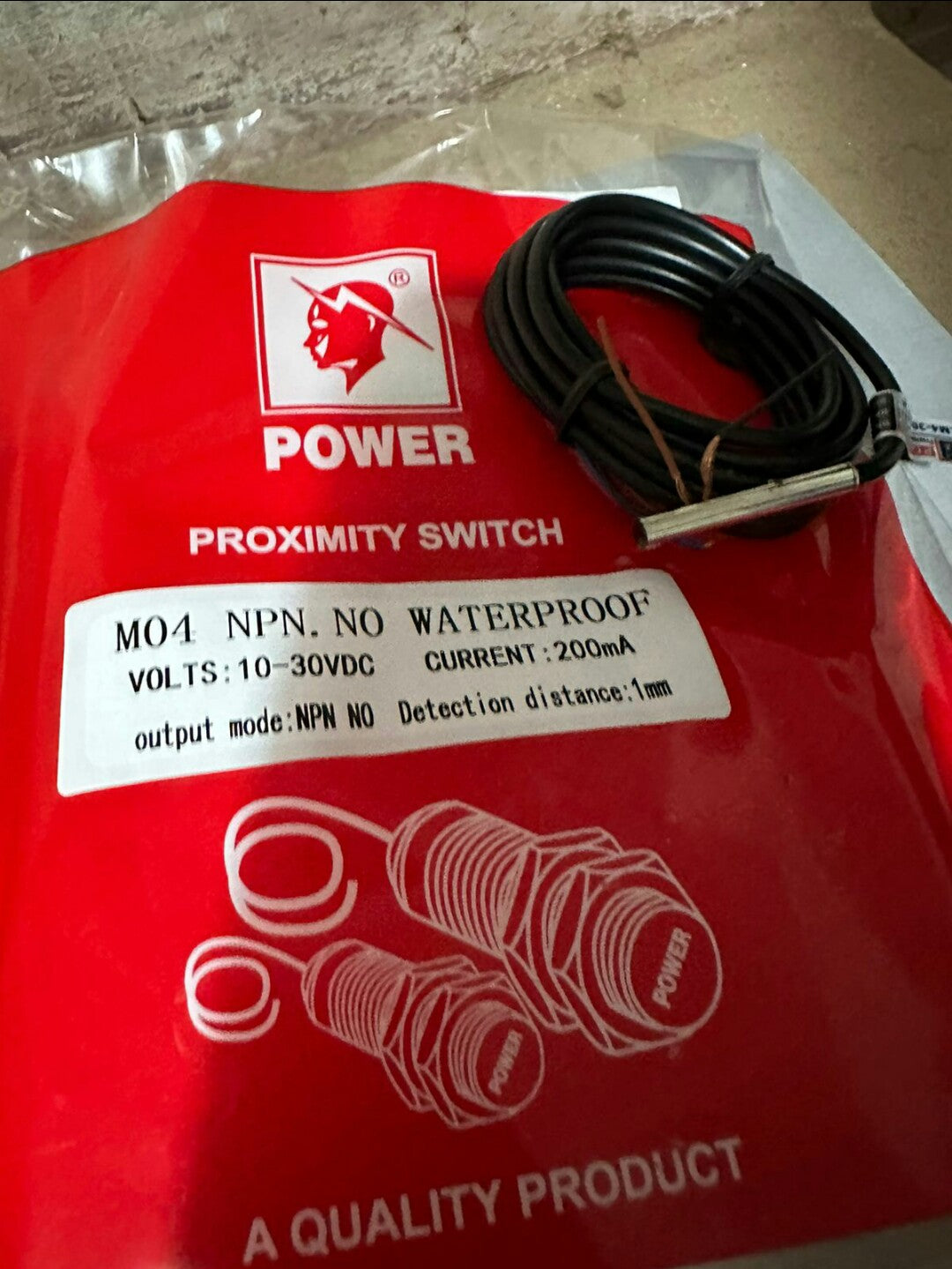 Waterproof Inductive Proximity Sensors (M4, M5, M6, M8, M12, M18, M30)