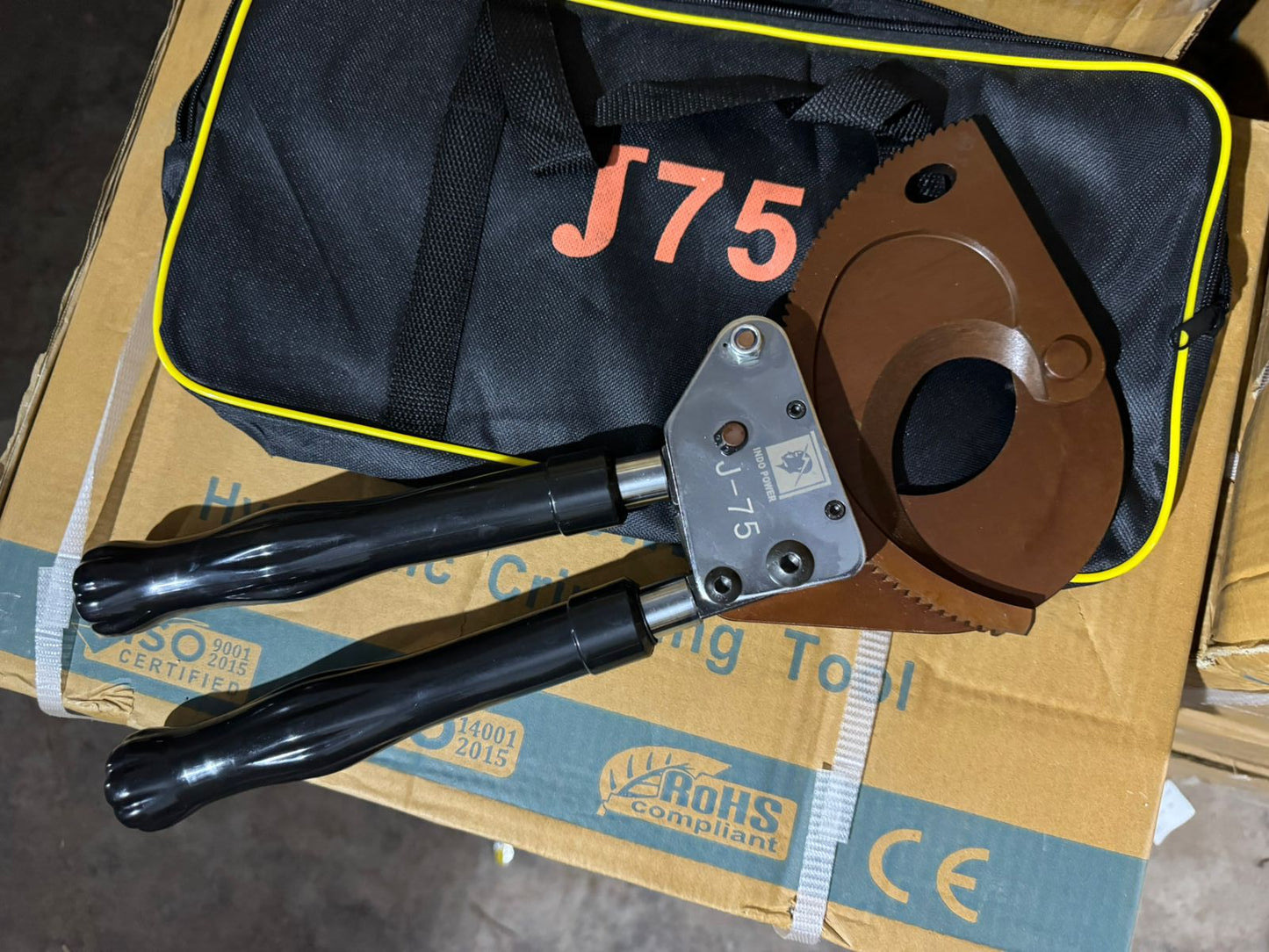 Power Plus Industrial Ratchet Cable Cutters for Armored Copper & Aluminum Cables