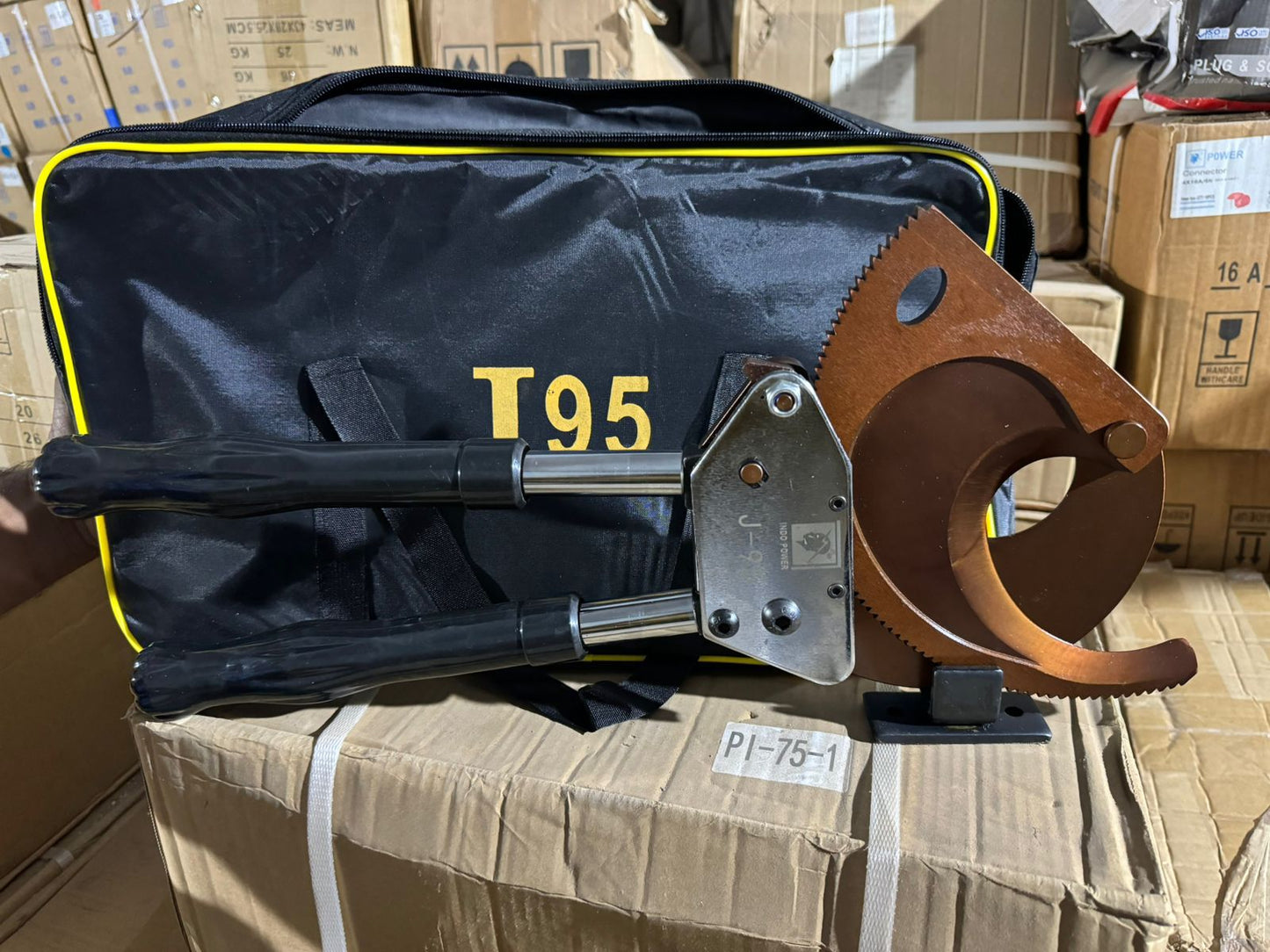 Power Plus Industrial Ratchet Cable Cutters for Armored Copper & Aluminum Cables