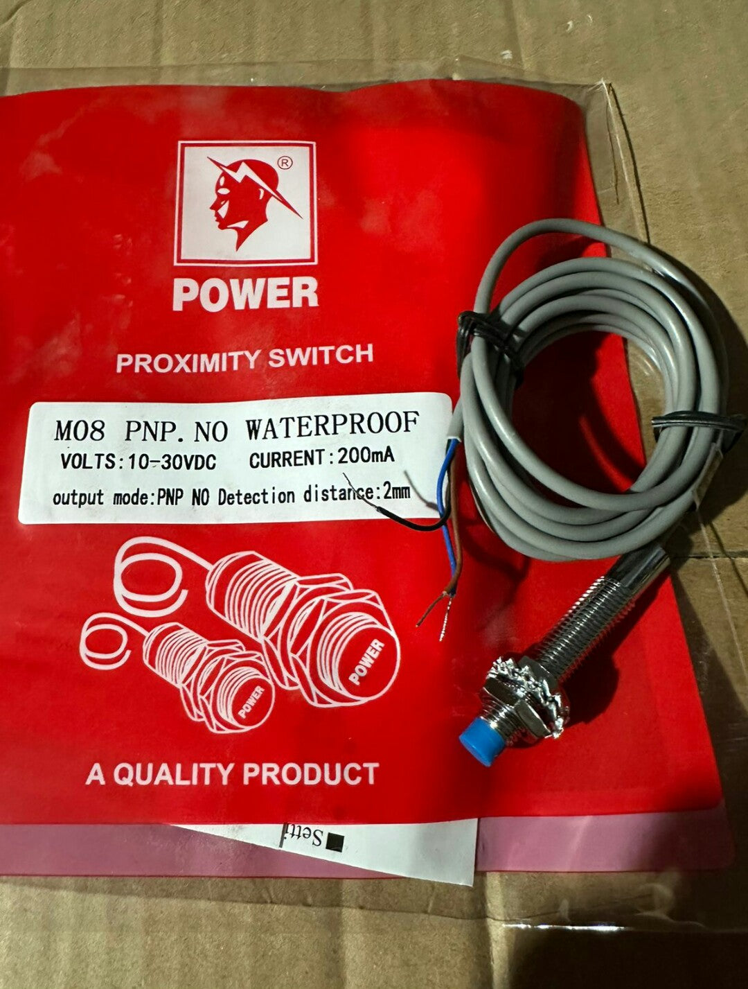 Waterproof Inductive Proximity Sensors (M4, M5, M6, M8, M12, M18, M30)