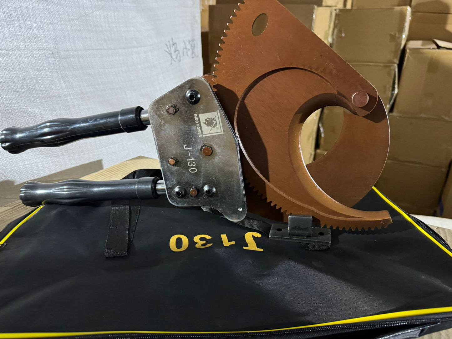 Power Plus Industrial Ratchet Cable Cutters for Armored Copper & Aluminum Cables