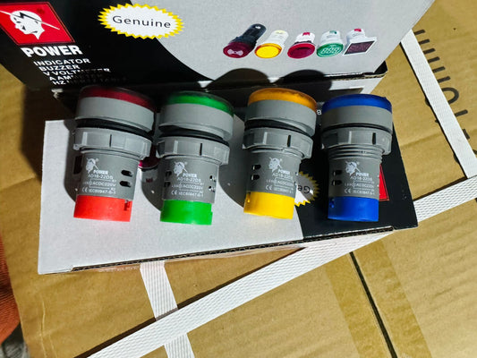 Power Plus Diamond Series 22mm Panel Mount LED Pilot Light (Wide Voltage)