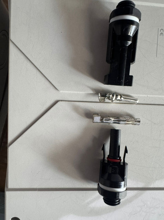 MC4 Photovoltaic Panel Mount Connector Pair (Male & Female) 1500V