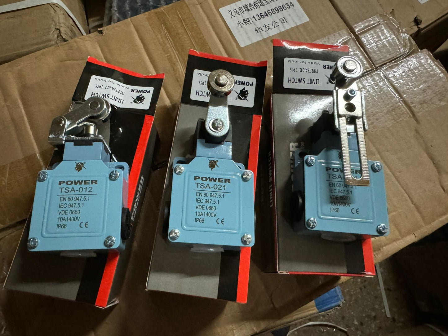 TSA Series Heavy-Duty IP66 Industrial Limit Switches (10A 400V)