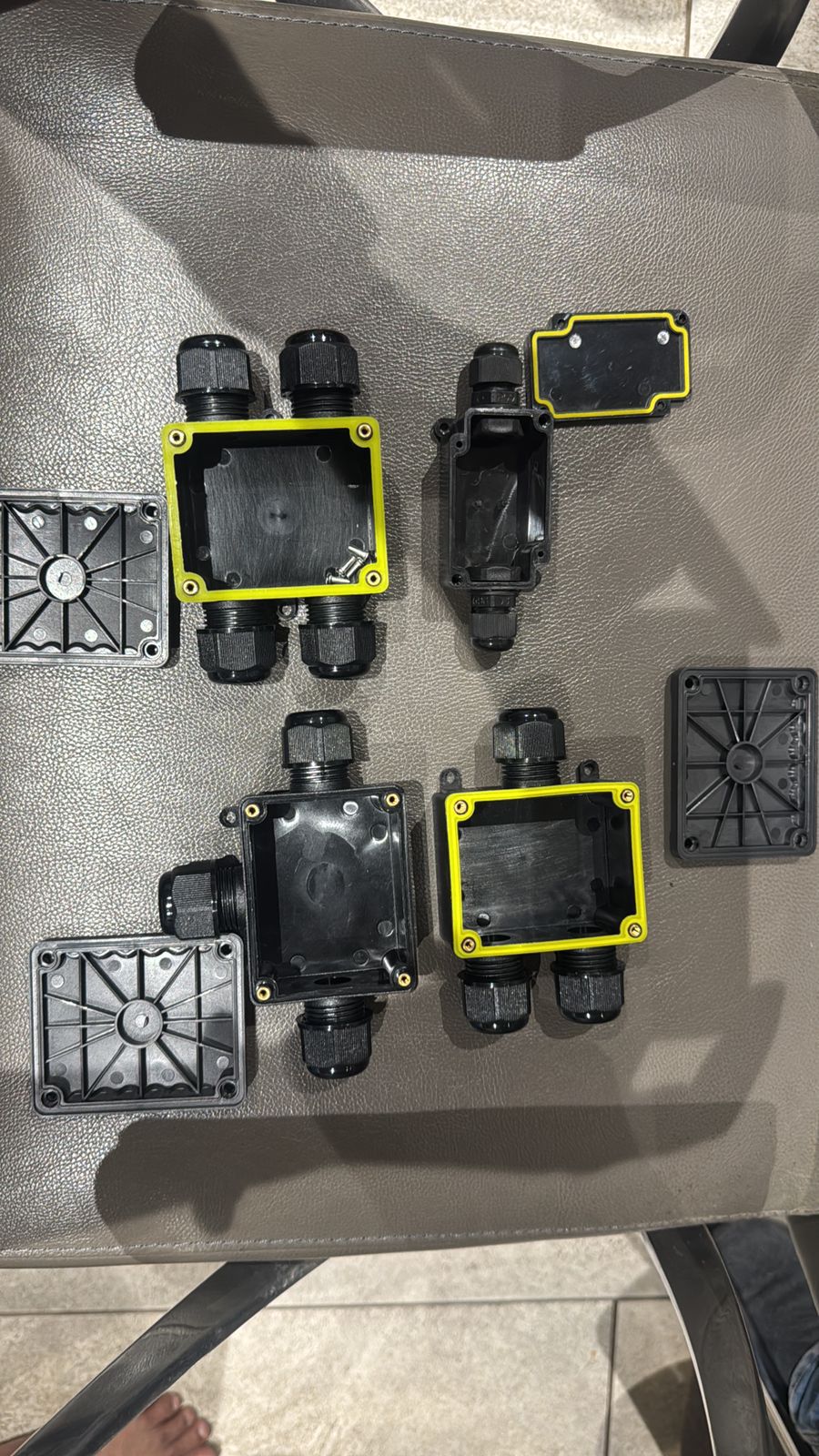 Power Plus IP68 Outdoor Electrical Junction Box with Integrated Cable Glands