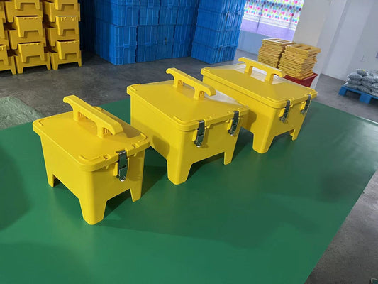 IP67 Mobile Yellow Power Distribution Boxes (Rugged Polyethylene)