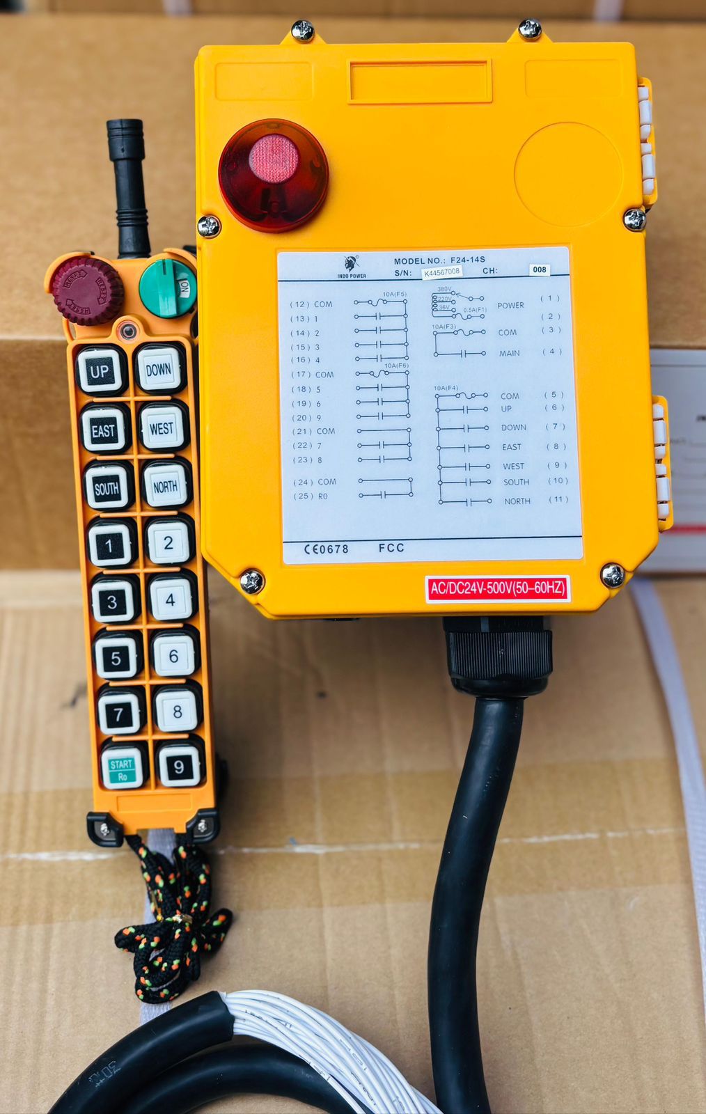 F24-14S Single Speed Industrial Wireless Remote (14 Buttons)