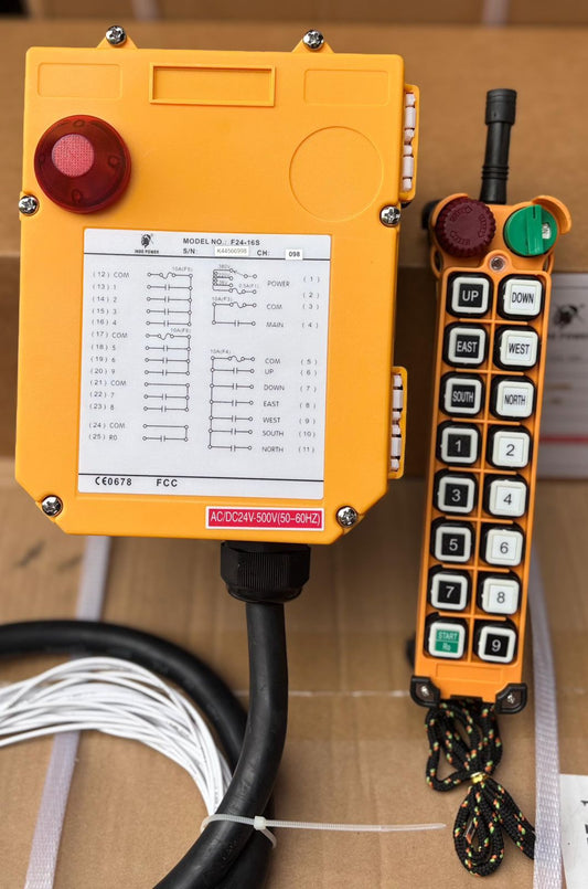 F24-16S Single Speed Industrial Wireless Remote (16 Buttons)