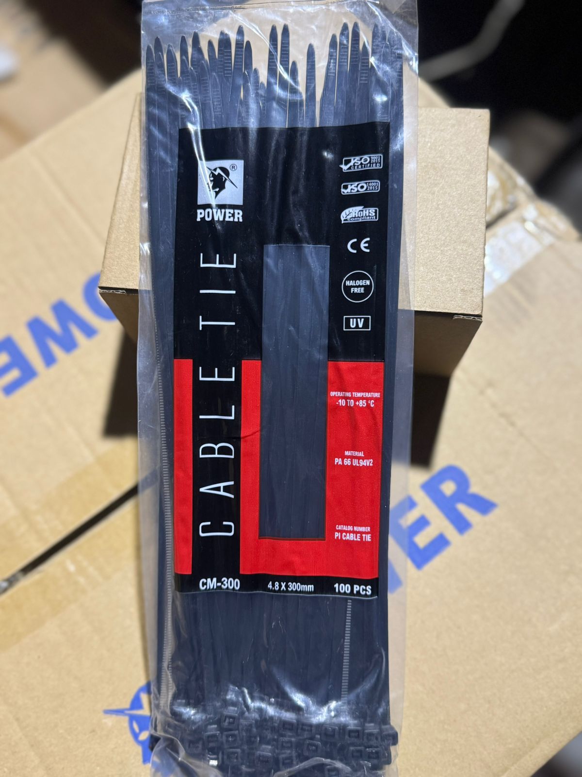 Black UV Resistant Cable Ties for Solar Applications (100mm to 450mm)