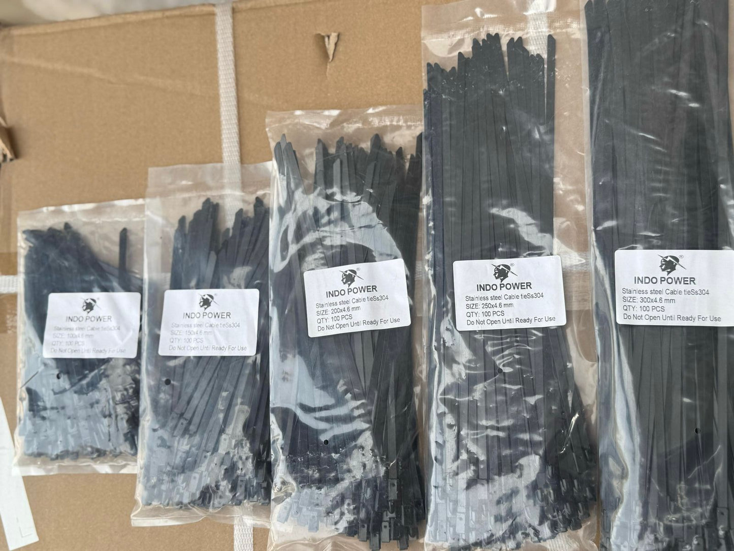 SS304 Epoxy Coated Stainless Steel Cable Ties (4.6mm Width)