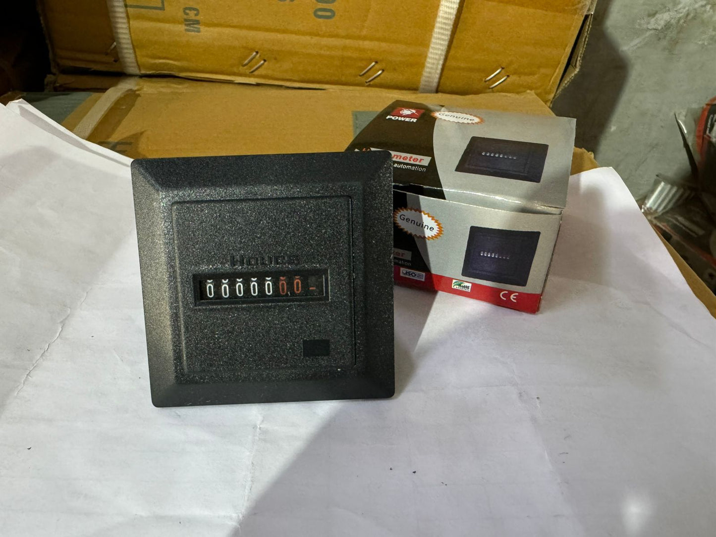 HM-1 Industrial Analog Hour Meter for Generators & Panels (220V AC)