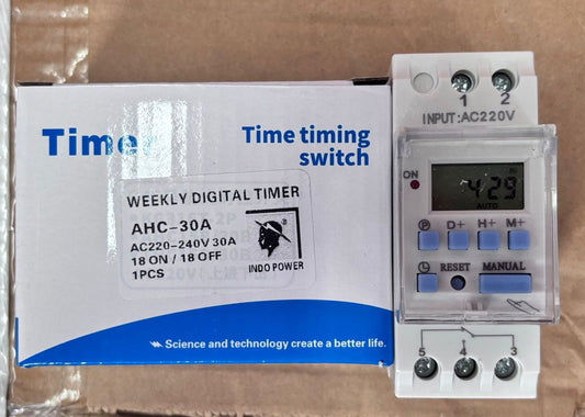 AHC-30A Weekly Programmable Digital Timer (30A / 220V)