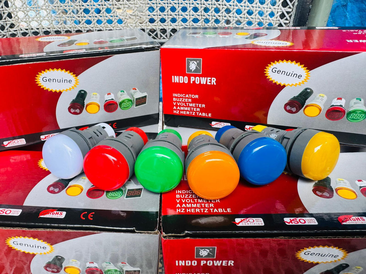 AD22 Multi-Voltage LED Panel Indicator (12-24V / 36-220V)