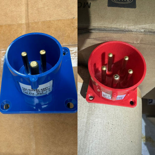 Industrial Reverse Plug / Surface Inlet (16A 3-Pin / 32A 5-Pin)