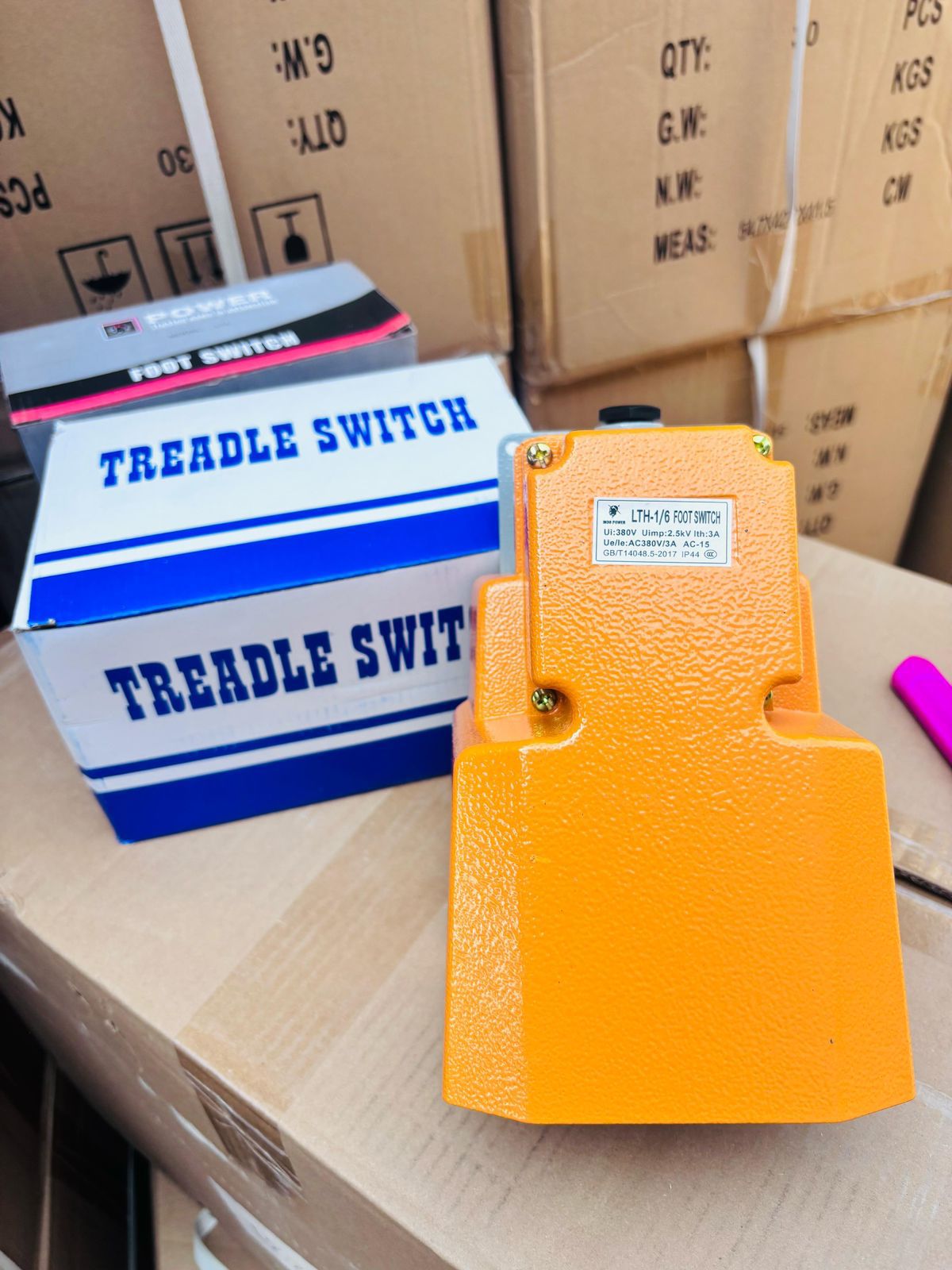 LTH-1/6 Industrial Foot Switch (Heavy Duty Orange)