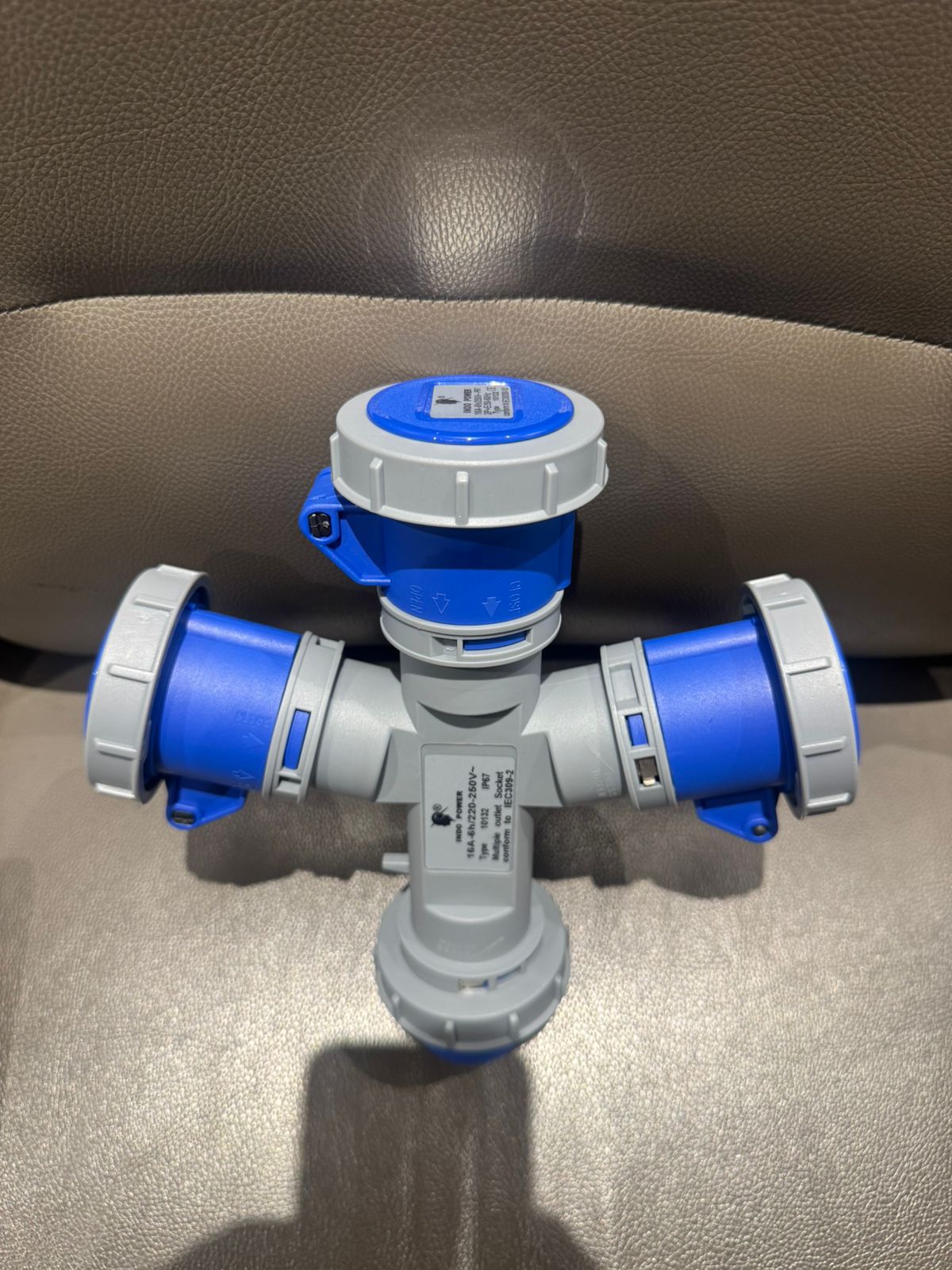 Industrial Waterproof Multi-Socket Splitter (3-Way) 16A IP67