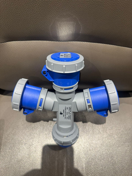 Industrial Waterproof Multi-Socket Splitter (3-Way) 16A IP67