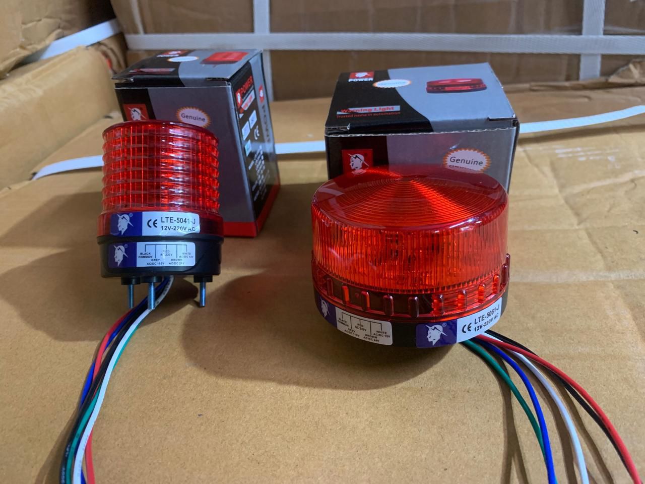 LTE-5041J / LTE-5061J Compact LED Warning Light (Multi-Voltage 12V-220V)